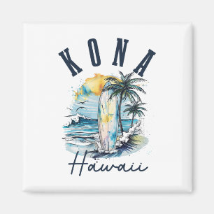 Imán Kona Hawái hawaiano Surf Vintage surfista surfista
