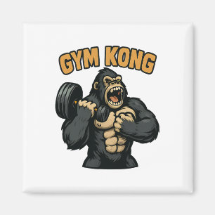 Imán Kong de gimnasio gorila bestia divertido culturism