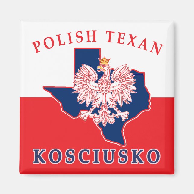 Imán Kosciusko Texan polaco (Frente)