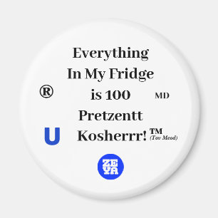 IMÁN KOSHER FRIDGE MAGNET