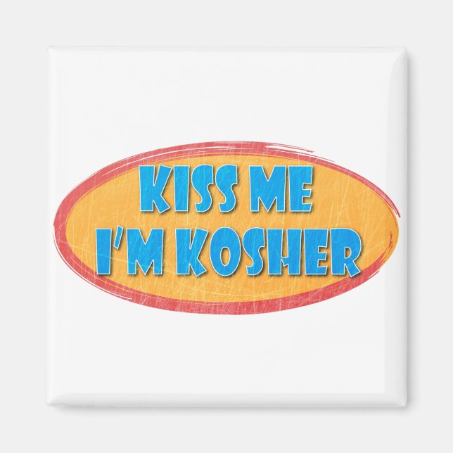 Imán Kosher Humor Magnet (Frente)