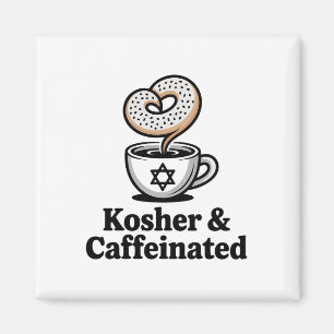Imán Kosher y Café Judío Cafeado Hanukkah