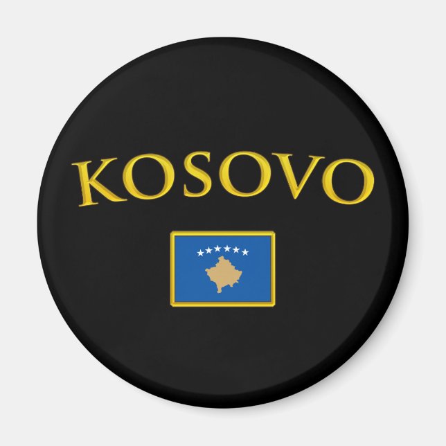 Imán Kosovo dorado (Frente)