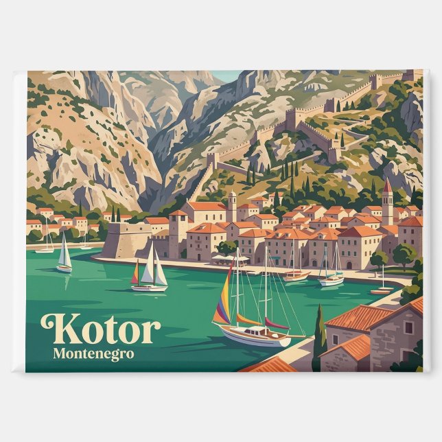 Imán Kotor Montenegro (Anverso)