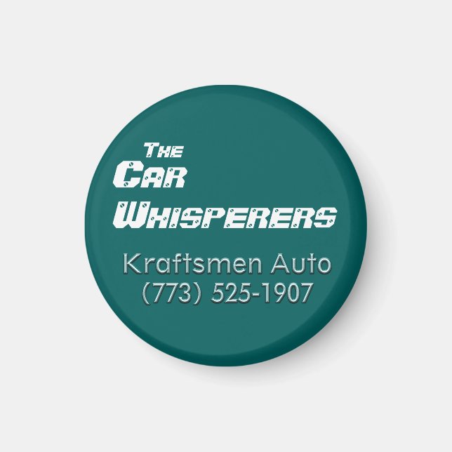 Imán Kraftsmen Auto Car Whisperers Magnet (Frente)
