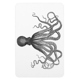 Imán Kraken - pulpo gigante negro/Cthulu