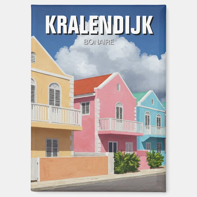 Imán Kralendijk Bonaire Caribe holandés (Anverso)
