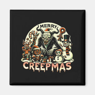 Imán Krampus Feliz Creepmas Navidad 30’s Retro Caricatu