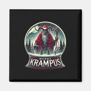 Imán Krampus Llega A La Ciudad Horror Merry Krampus Chr