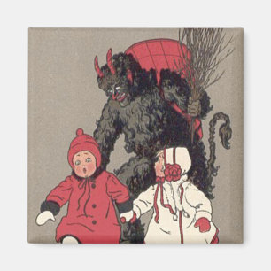 Imán Krampus Persiguiendo a los Niños Interruptor