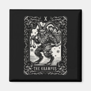 Imán Krampus Tarot Navidades de diseño de tarjetas Seas
