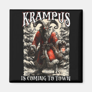 Imán Krampus viene a la ciudad Horror Navideño de Navid