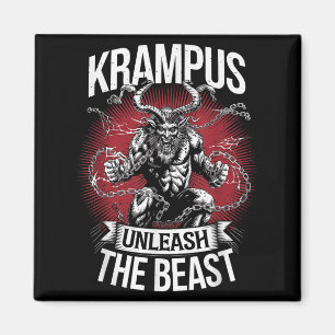 Imán Krampusnacht Monstruo de Navidad Krampus Amante Fe