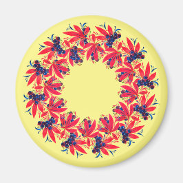 Imán Kranz aus Trauben und Blättern 