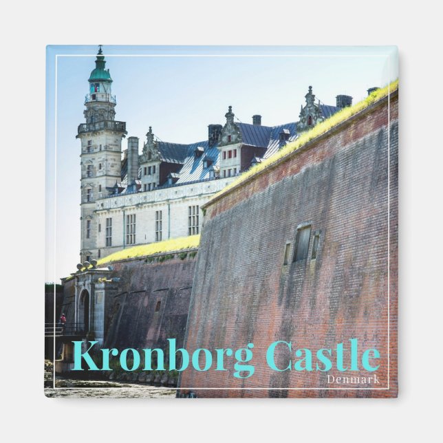 Imán Kronborg Dinamarca Souvenir Magnet (Frente)