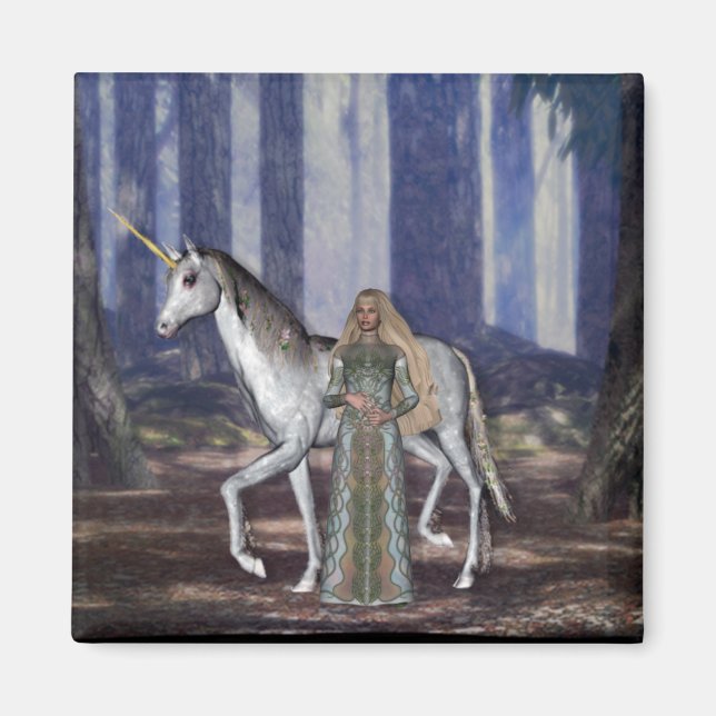 Imán KRW La Virgen y la Unicornio (Frente)