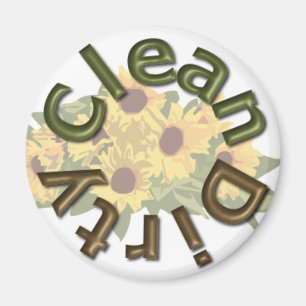 Imán KRW Limpia y sucia cocina de 3 pulgadas con giraso