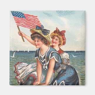 Imán KRW Todos los Chicas estadounidenses vintage Magne