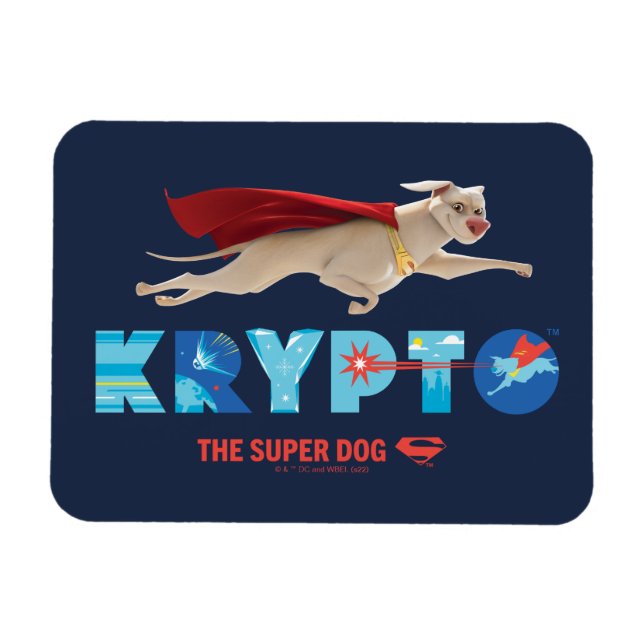 Imán Krypto El Superperro (Horizontal)