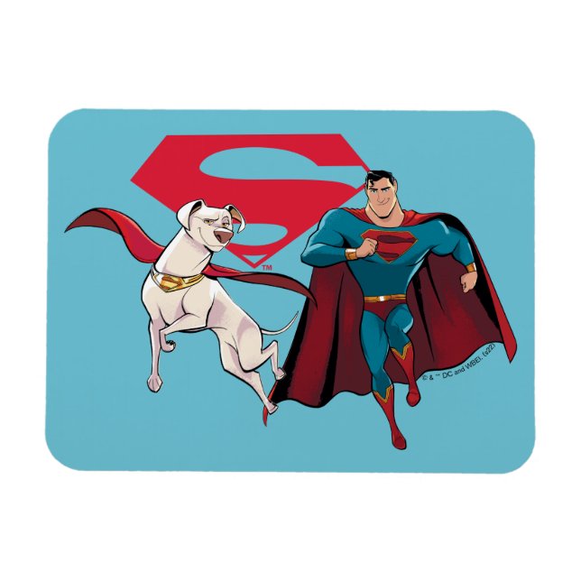 Imán Krypto y Superman (Horizontal)