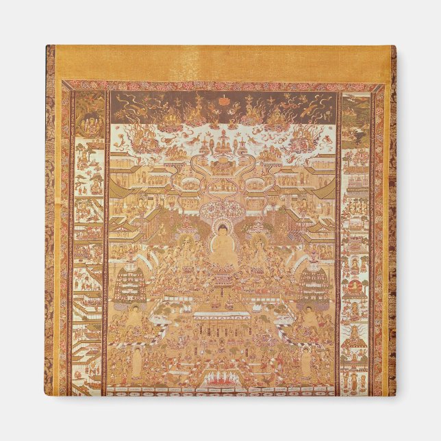 Imán Kshitigarbha, juez del infierno, de Dunhuang (Frente)