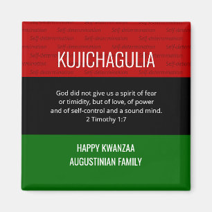 Imán KUJICHAGULIA Kwanzaa personalizada