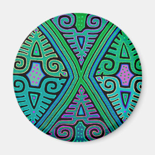 Imán Kuna Indian Diamond Mola