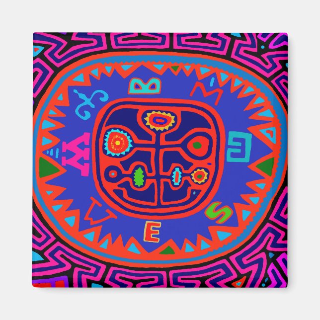 Imán Kuna Indian Mola (Frente)