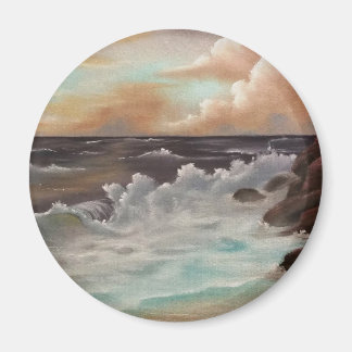 Imán Kunstmalerei "Meeresrauschen" Bob Ross