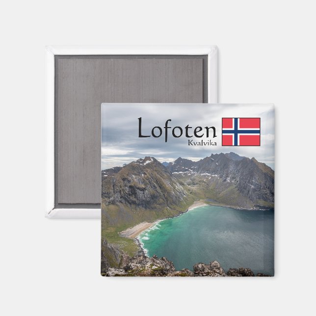 Imán Kvalvika Lofoten Noruega (Anverso/Reverso)