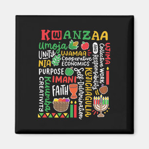 Imán Kwanzaa African American Kinara 7 Principles Celeb