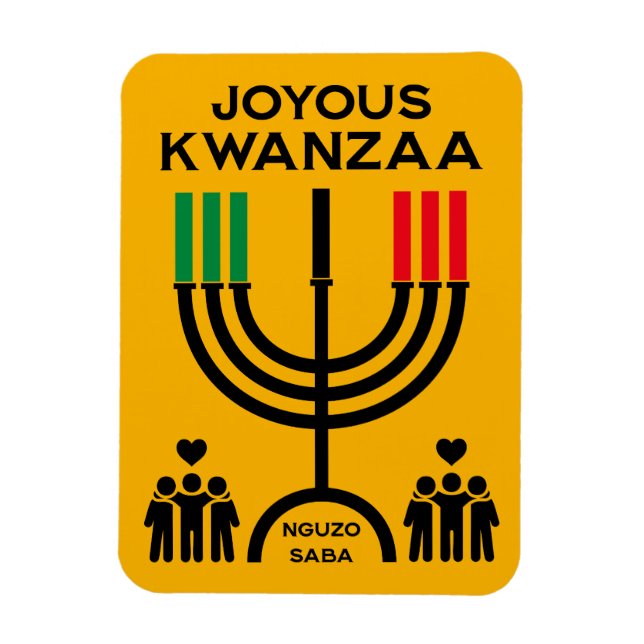 Imán Kwanzaa Alegre (Vertical)