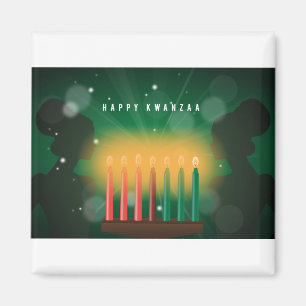 Imán kwanzaa feliz de las mujeres africanas