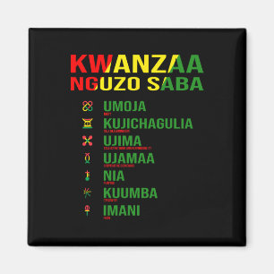 Imán Kwanzaa - Nguzo Saba - El diseño de los siete prin