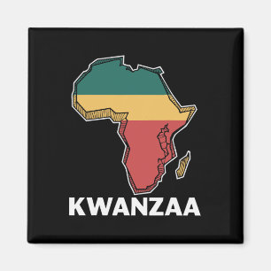 Imán Kwanzaa Patrimonio de la Humanidad Africana Feliz 