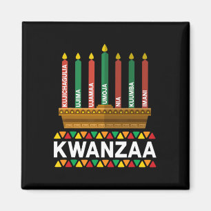 Imán Kwanzaa Principios de Kwanzaa Velas Kinara Pan Afr