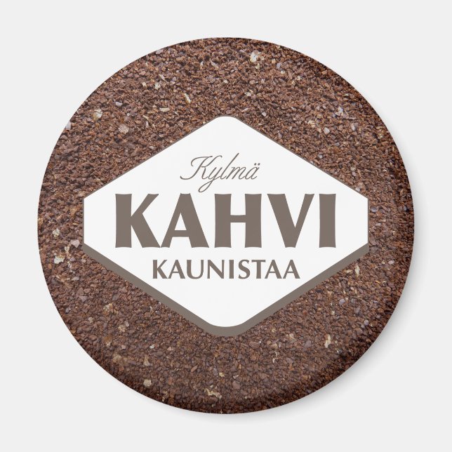 Imán Kylmä Kahvi Kaunistaa Magnet 4 (Frente)