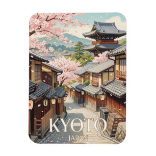 Imán Kyoto Gion Índigo Viaje de Primavera