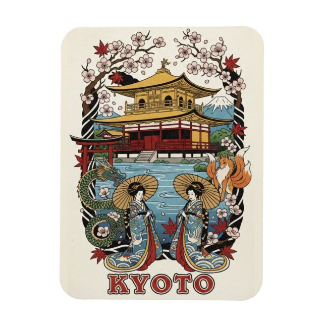 Imán Kyoto Japan Travel (Vertical)