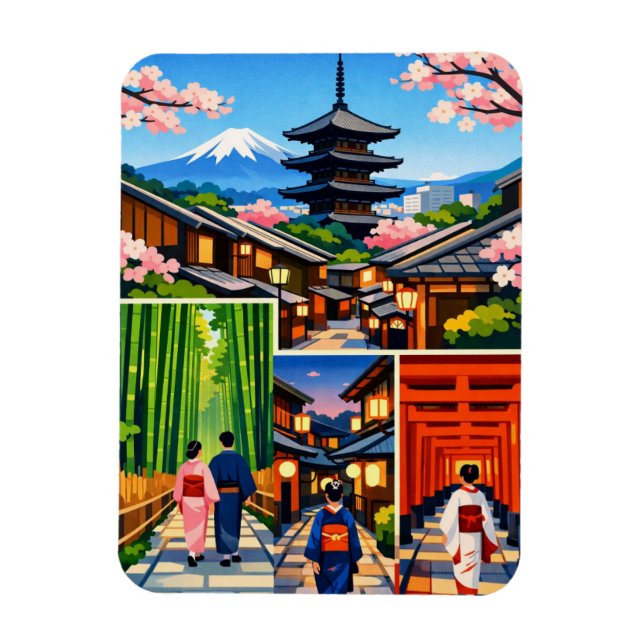 Imán Kyoto Japón Viajes  (Vertical)