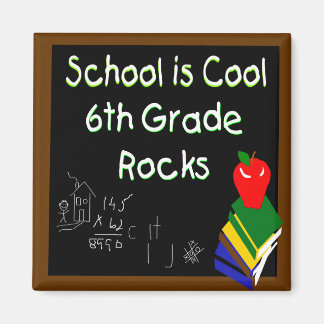 Imán La 6ª escuela es el Guay Chalk Board
