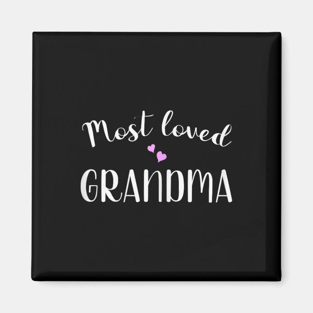 Imán La abuela más amada, corazón lindo (Frente)