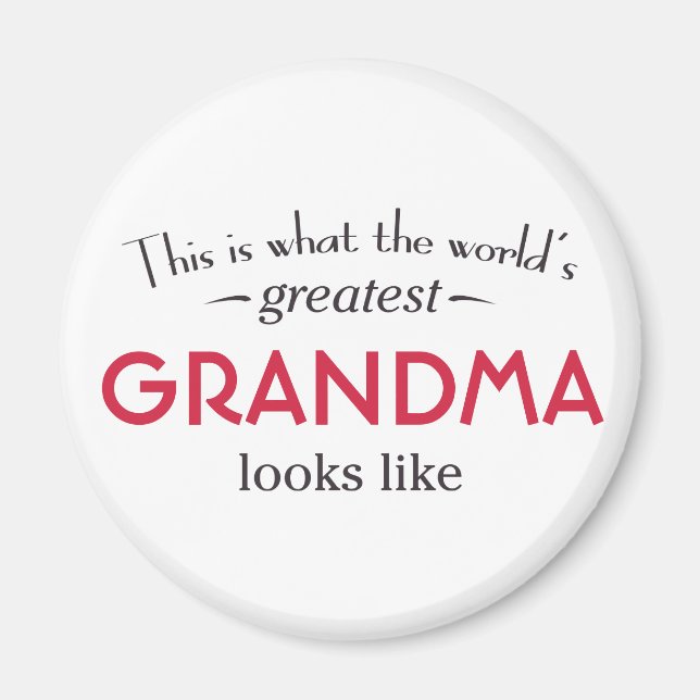 Imán La abuela más grande del mundo (Frente)