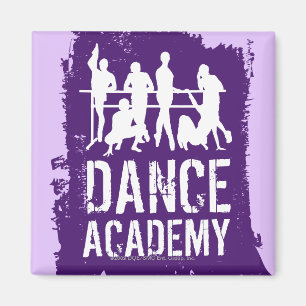 Imán La academia de la danza siluetea el logotipo