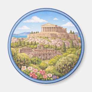 Imán La Acrópolis de Grecia