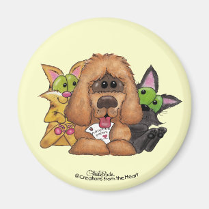 Imán La adopción de Sassie-Mascota es amor