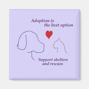 Imán La adopción es la mejor opción 