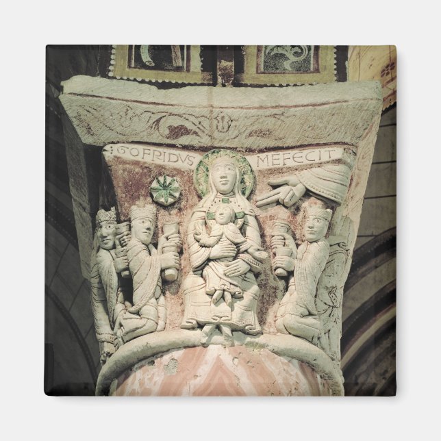 Imán La Adoración del Magi, capital de la columna (pied (Frente)