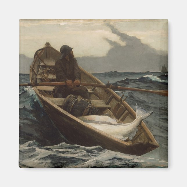 Imán La advertencia de niebla (de Winslow Homer) (Frente)