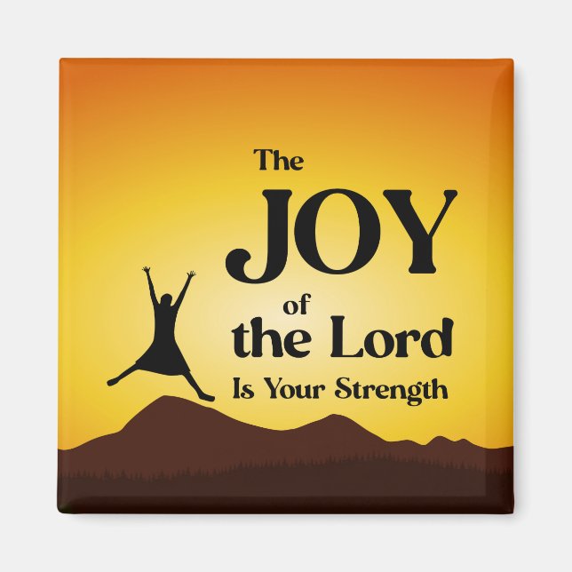 Imán La alegría de Jehovah es tu fuerza (Frente)